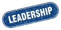 leadership sign. leadership grunge stamp. Royalty Free Stock Photo
