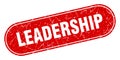 leadership sign. leadership grunge stamp. Royalty Free Stock Photo
