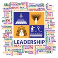 Leadership sign and symbol presented by illustrati