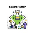 Leadership Skill Vector Concept Color Illustration