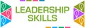 Leadership Skills Colorful Triangles Both Sides Bulbs Royalty Free Stock Photo