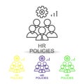 leadership skills line color icons. Element of human resources icon for mobile concept and web apps. Thin line leadership skills i Royalty Free Stock Photo