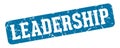 leadership rectangular sign. leadership stamp Royalty Free Stock Photo