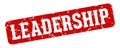 leadership rectangular sign. leadership stamp Royalty Free Stock Photo