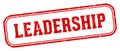 leadership stamp. leadership rectangular stamp on white background Royalty Free Stock Photo