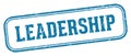 leadership stamp. leadership rectangular stamp on white background Royalty Free Stock Photo