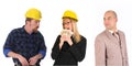 Leadership and team of workers Royalty Free Stock Photo