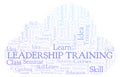 Leadership Training word cloud. Royalty Free Stock Photo