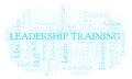 Leadership Training word cloud. Royalty Free Stock Photo
