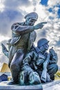 US Navy Monument Utah D-day Beach Normandy France Royalty Free Stock Photo