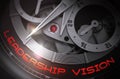 Leadership Vision on Automatic Watch Mechanism. 3D. Royalty Free Stock Photo