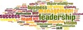 Leadership word cloud Royalty Free Stock Photo