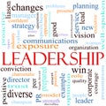 Leadership word concept illustration Royalty Free Stock Photo