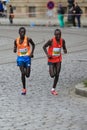 Leading duo of Prague marathon 2014