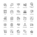 Stimulating Logistics Delivery Icons