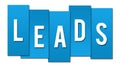 Leads Blue Stripes Royalty Free Stock Photo
