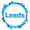 Leads Random Shapes Blue Circle Royalty Free Stock Photo