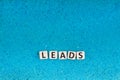 Leads word on stone
