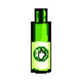 leaf aloe vera cosmetic game pixel art vector illustration