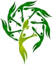 Leaf around couples logo