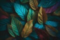 Leaf background abstract. Generative ai Royalty Free Stock Photo