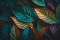 Leaf background abstract. Generative ai Royalty Free Stock Photo