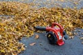 Leaf blower Royalty Free Stock Photo