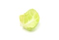Leaf of brussels sprout isolated on background Royalty Free Stock Photo