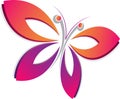 Leaf butterfly logo