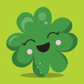 LEAF CLOVER YELLOWGREEN 06 Royalty Free Stock Photo