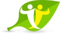 Leaf couple logo