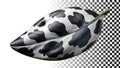 Leaf with cow pattern, animal print and unique foliage png transparent image Generative AI Royalty Free Stock Photo