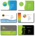 Leaf design business cards