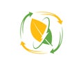 leaf electric arrow smart energy logo