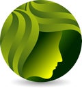 Leaf face logo