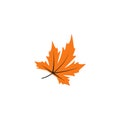 Leaf fall icon design template vector isolated illustration Royalty Free Stock Photo