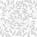 Leaf floral abstract seamless vector background