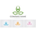 Leaf green nature logo and symbol template Vector