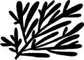 Leaf Grunge Artwork Brush Silhouette