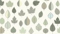 Leaf has a simple outline and uniform fill creating a minimalist Royalty Free Stock Photo