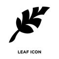 Leaf icon vector isolated on white background, logo concept of L Royalty Free Stock Photo