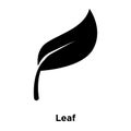 Leaf icon vector isolated on white background, logo concept of L