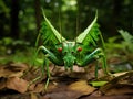 Leaf insect in Thailand   Made With Generative AI illustration Royalty Free Stock Photo