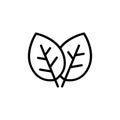 Leaf line icon vector design Royalty Free Stock Photo