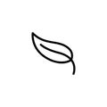 Leaf line icon vector design Royalty Free Stock Photo