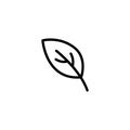 Leaf line icon vector design Royalty Free Stock Photo