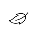 Leaf line icon vector design Royalty Free Stock Photo