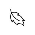 Leaf line icon vector design Royalty Free Stock Photo