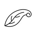 Leaf line icon vector design Royalty Free Stock Photo