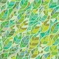 Leaf line seamless pattern